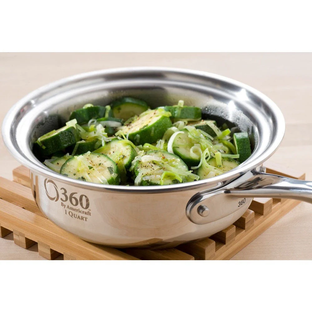360 Cookware 1 Quart Saucepan with Cover - Image 3