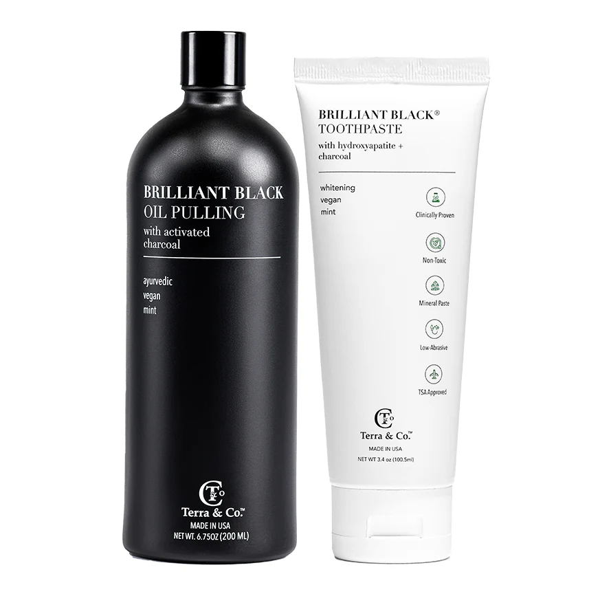 Terra & Co. Ayurvedic Oral Care Set | Full-Size Fluoride-Free Hydroxyapatite Toothpaste & Oil Pulling - Image 3