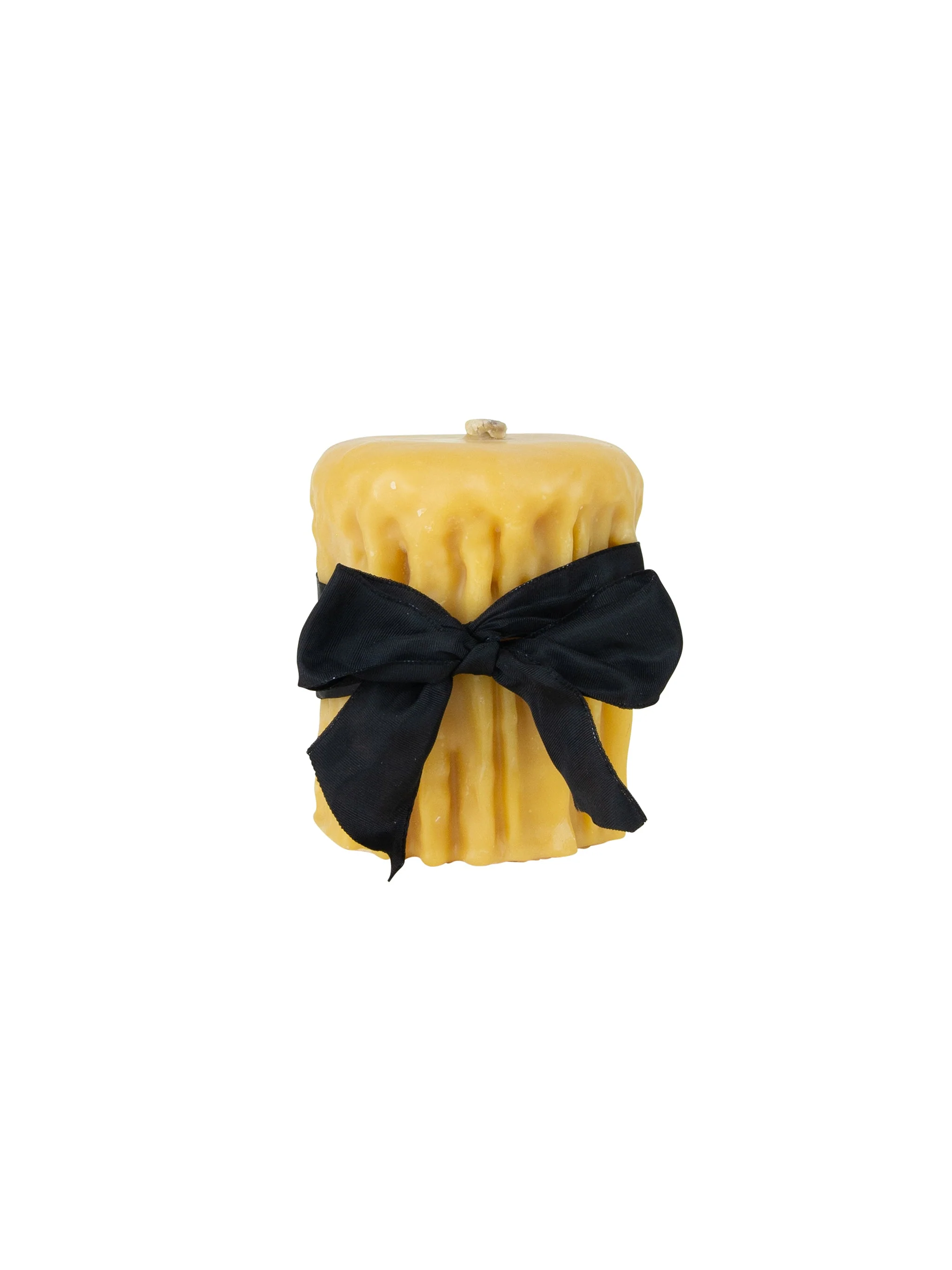 Weston Table Beeswax Drip Pillar Candle 4.5 Inch Diameter - Image 3
