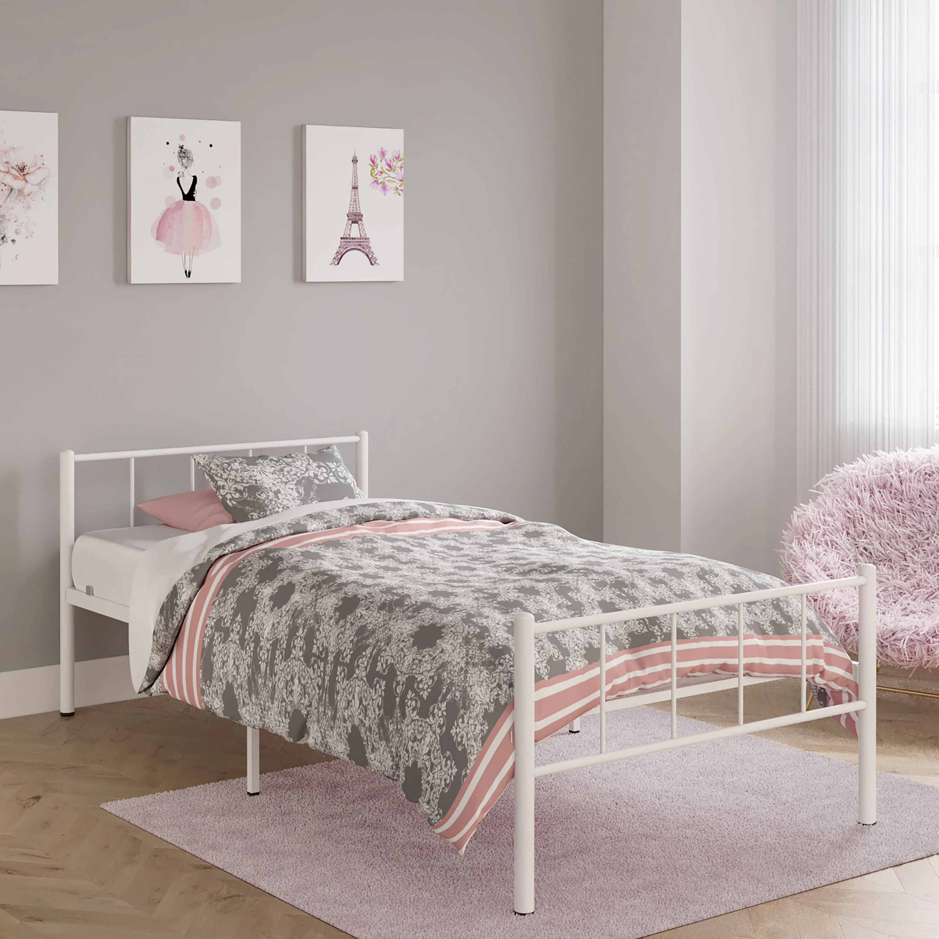 BK Furniture Austin Metal Twin Bed - Image 21