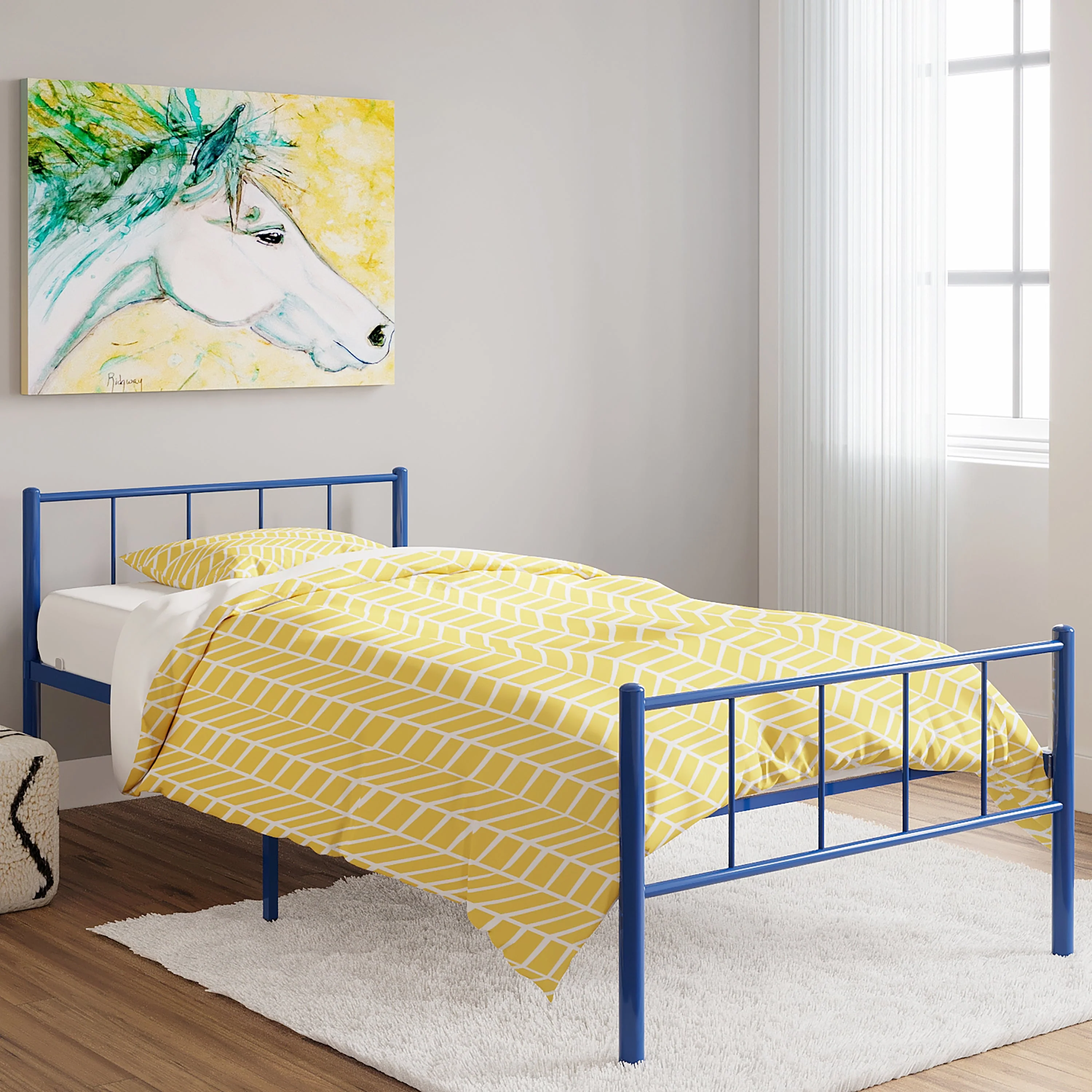 BK Furniture Austin Metal Twin Bed - Image 8