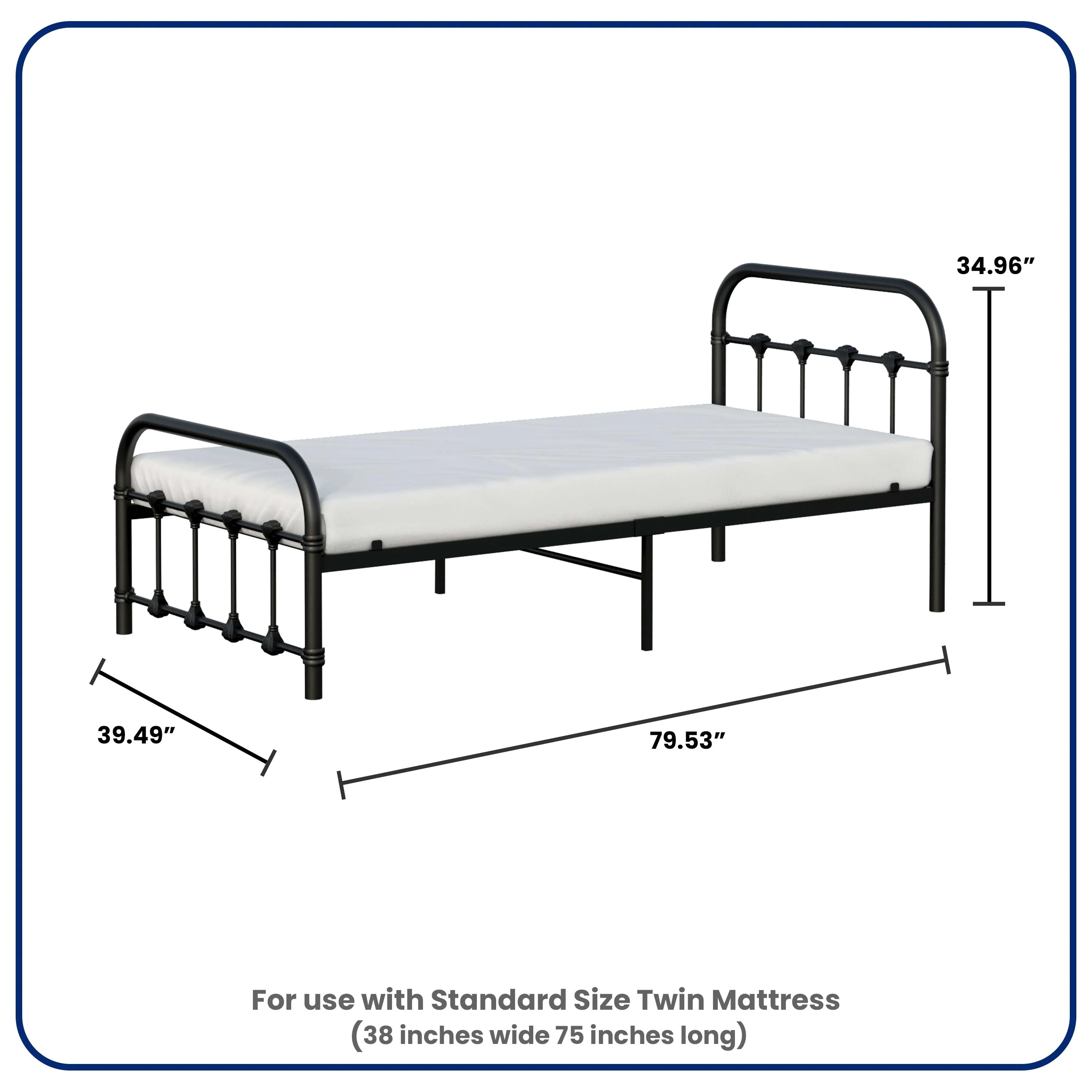 BK Furniture Melissa Twin Bed - Image 18