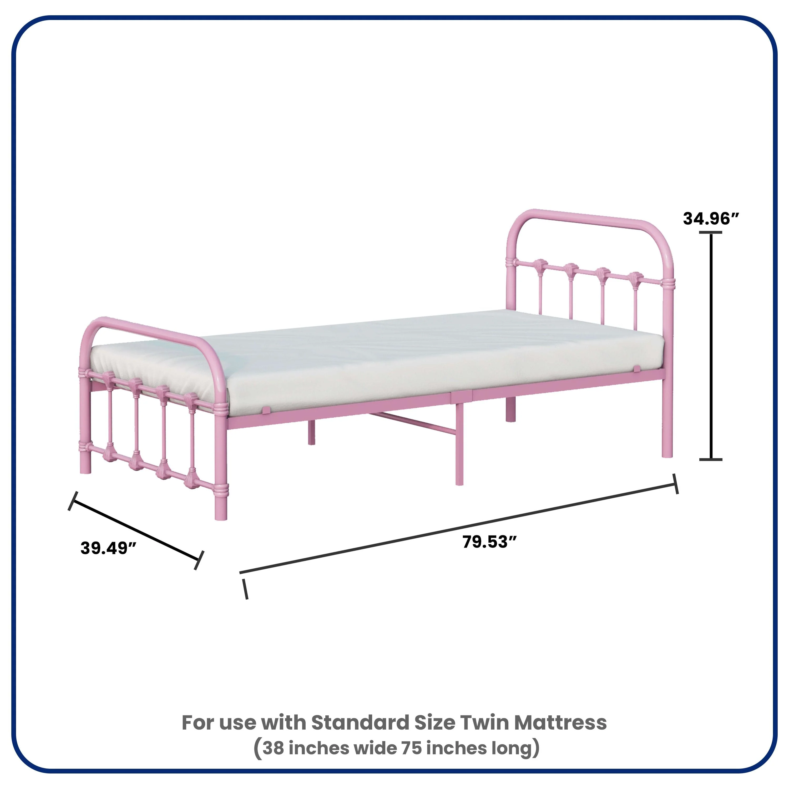 BK Furniture Melissa Twin Bed - Image 6