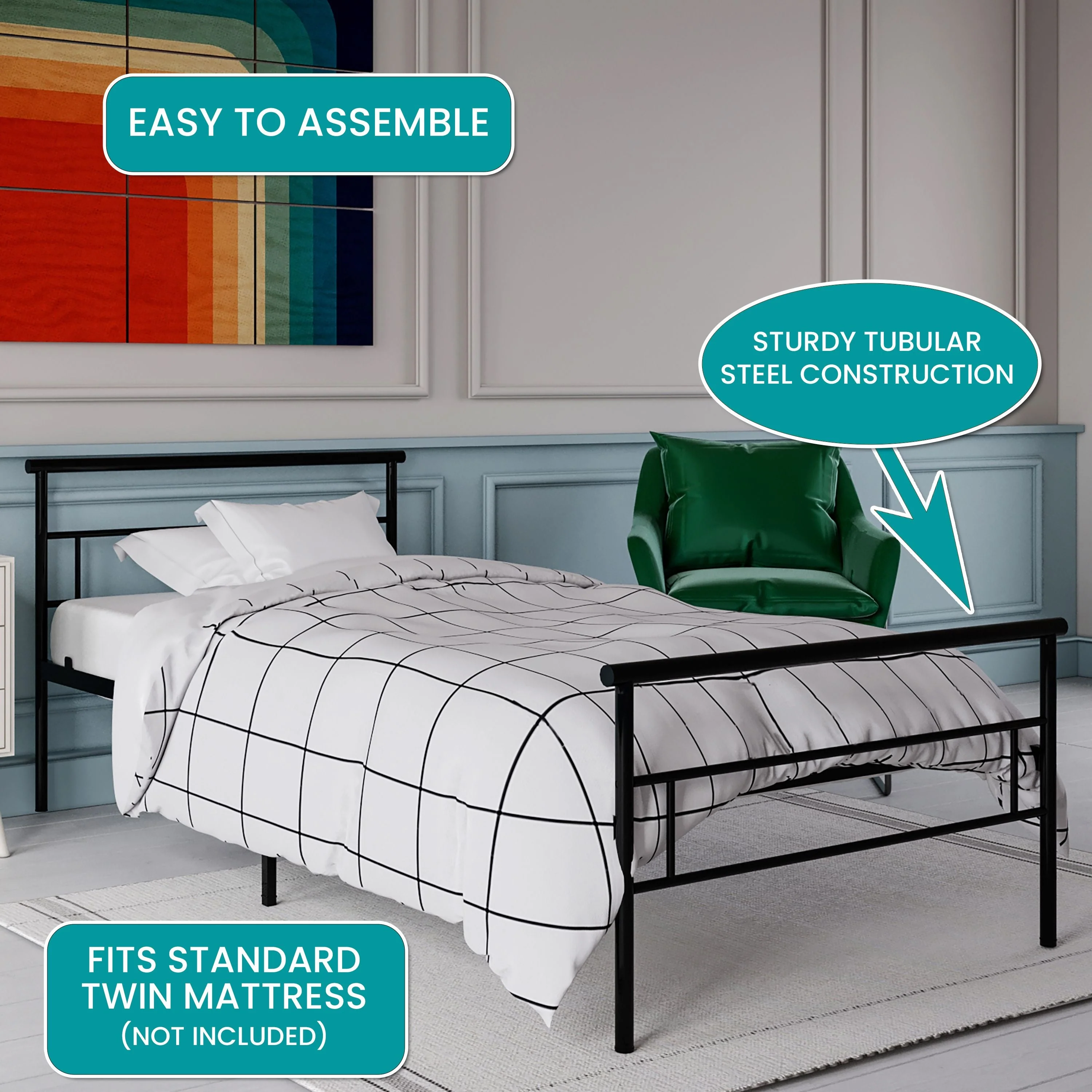 BK Furniture Seattle Twin Bed - Image 5