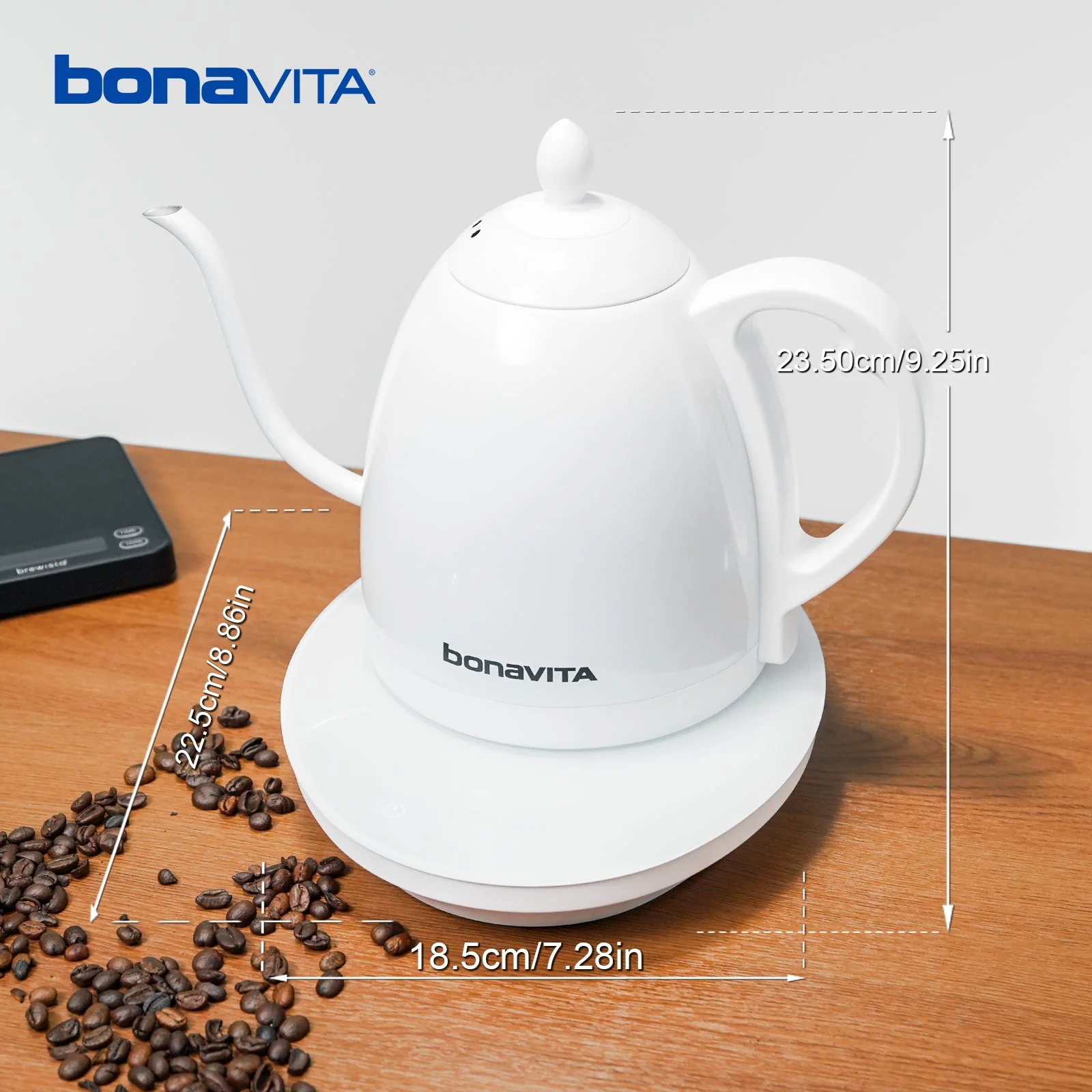 Bonavita Cosmopolitan 1.0L Gooseneck Precision Temperature Electric Kettle - Image 17