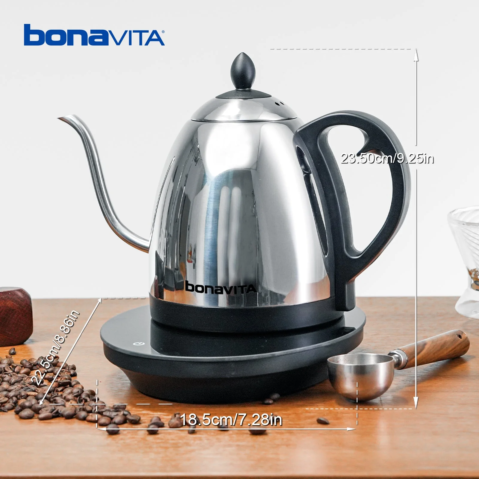 Bonavita Cosmopolitan 1.0L Gooseneck Precision Temperature Electric Kettle - Image 9