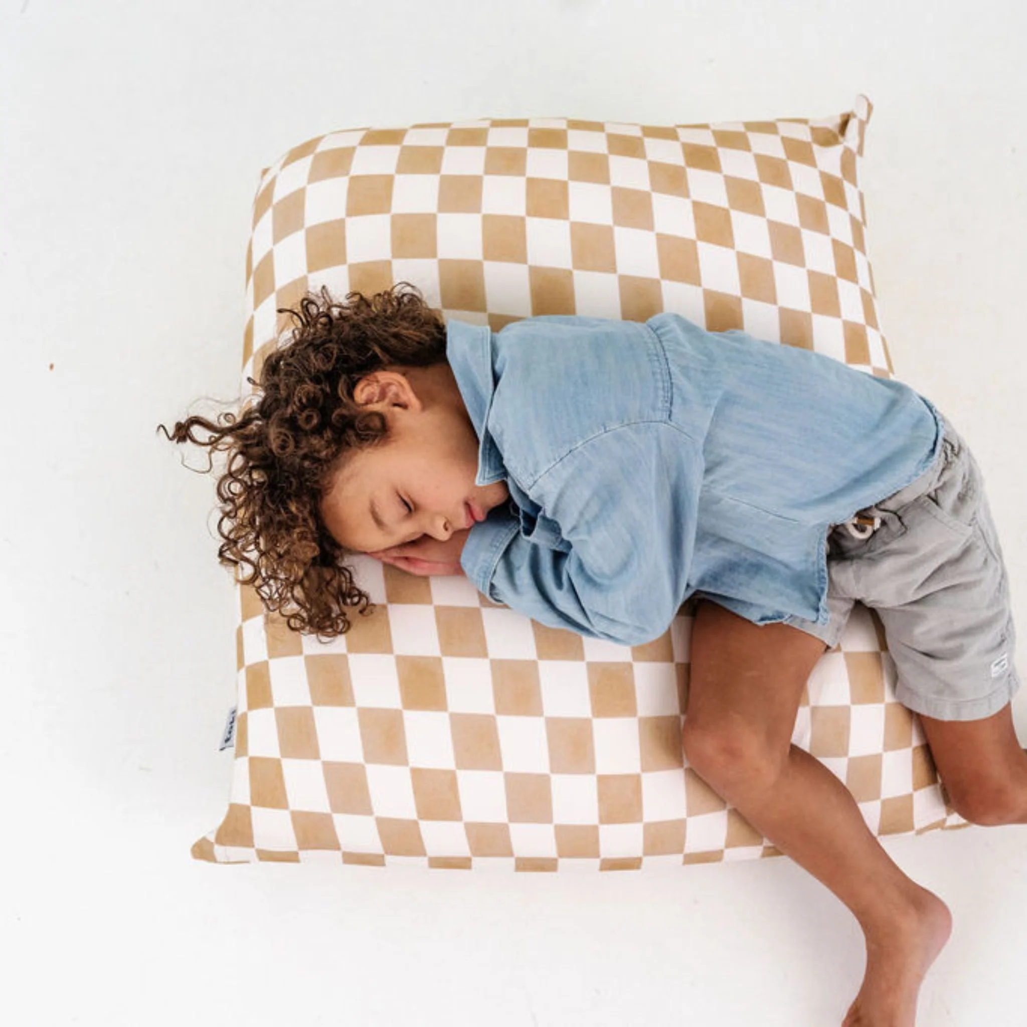 Toki Mats Checker Toffee Bean Bag - Image 4