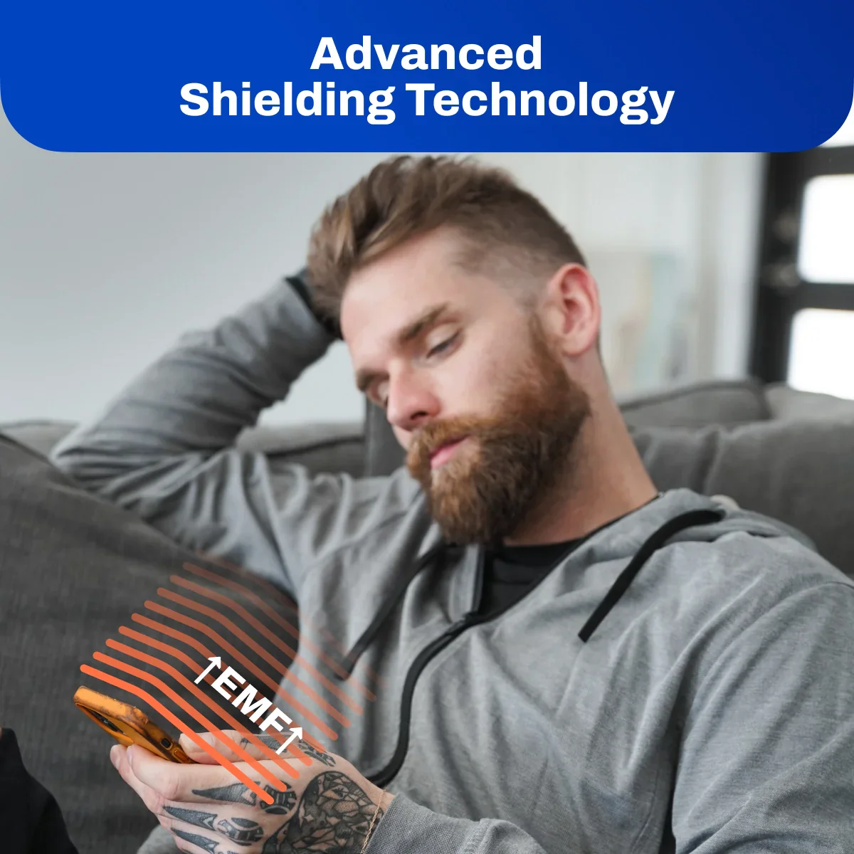 DefenderShield EMF Radiation Protection Hooded Jacket - Image 4