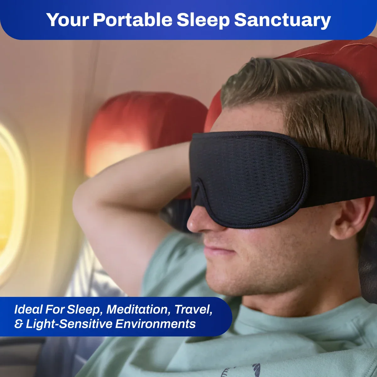 DefenderShield EMF Radiation Protection Sleep Mask - Image 8