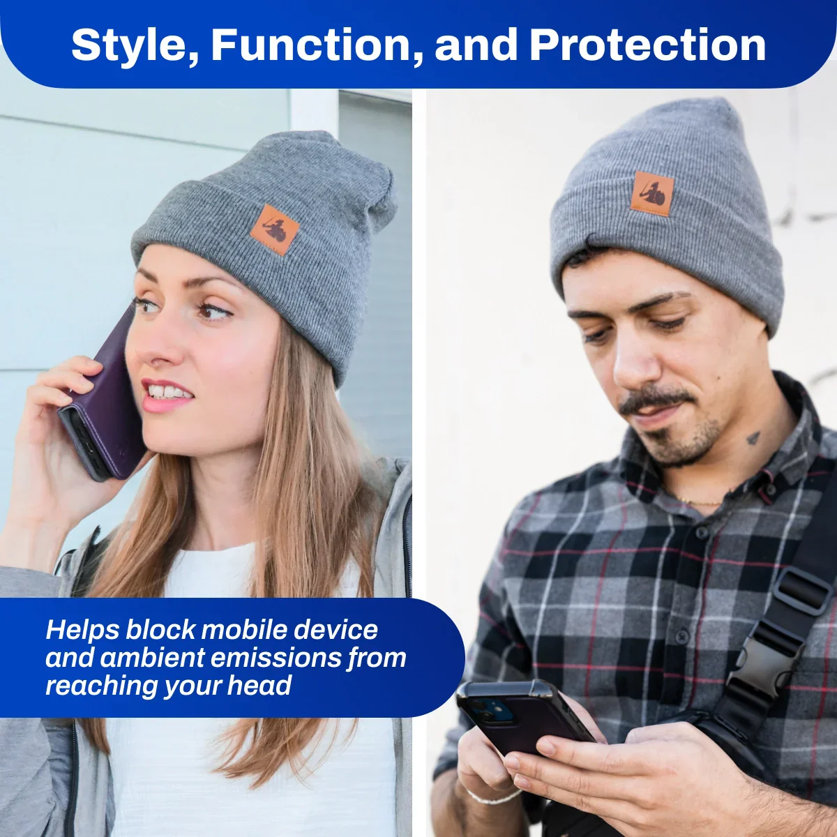 DefenderShield EMF Radiation Protection Winter Beanie - Image 3