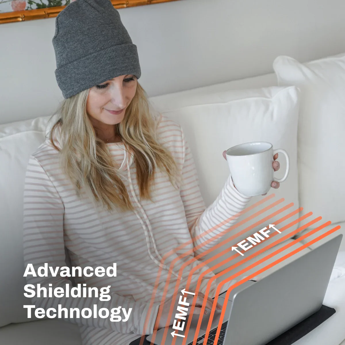 DefenderShield EMF Radiation Protection Winter Beanie - Image 4