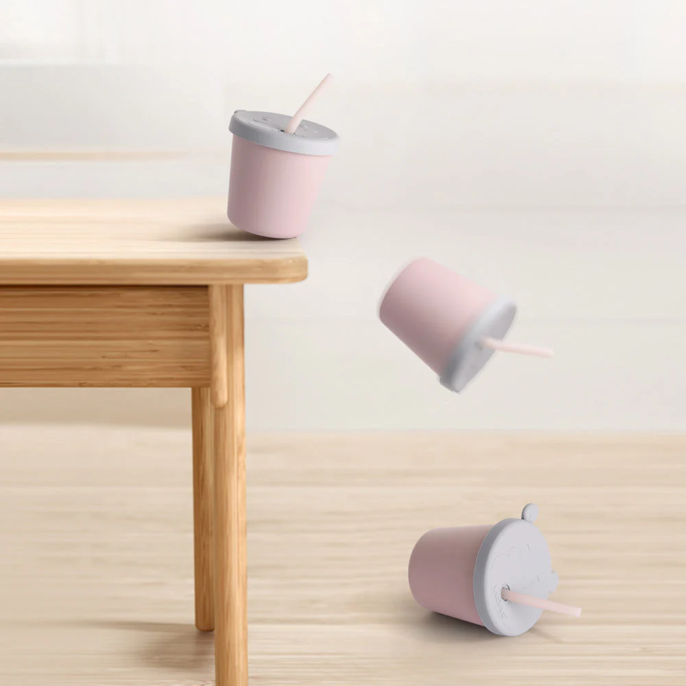 Haakaa Jolly Hippo Silicone Sippy Cup 1 pk - Image 4