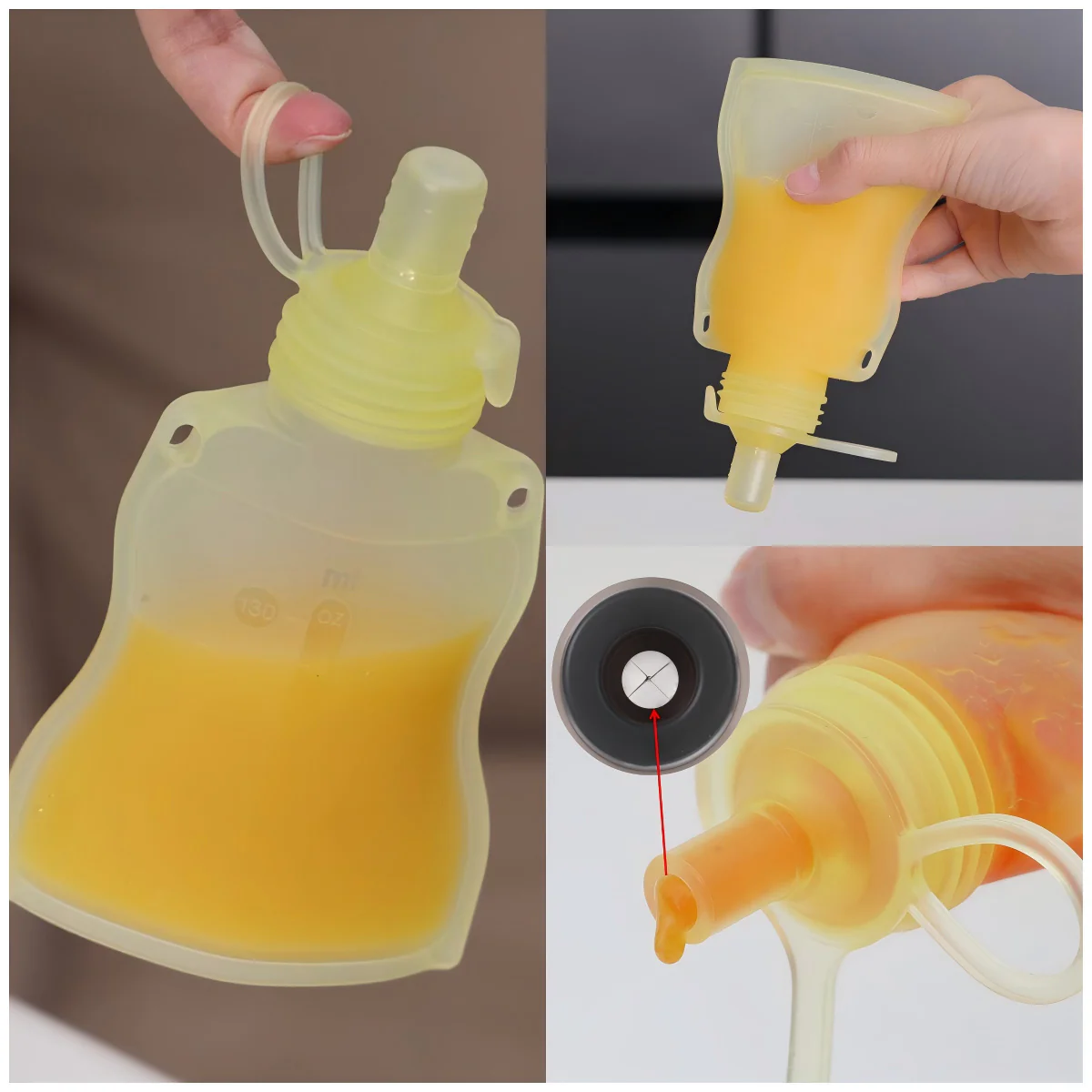 Haakaa Silicone Yummy Pouch 4.5 oz - Image 6