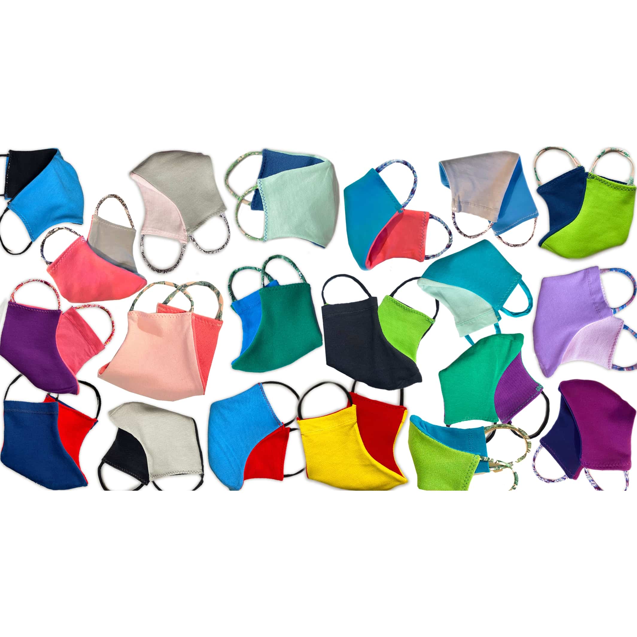 Kidential Organic Cotton Face Masks- 3 Pack Surprise Colors - Image 4