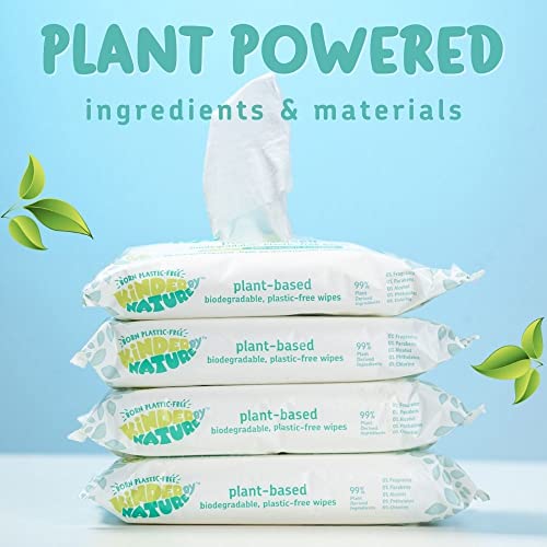 Kinder by Nature 100% Biodegradable Plant-Based Baby Wipes - 672 Count (12 packs of 56 wipes) - Image 9