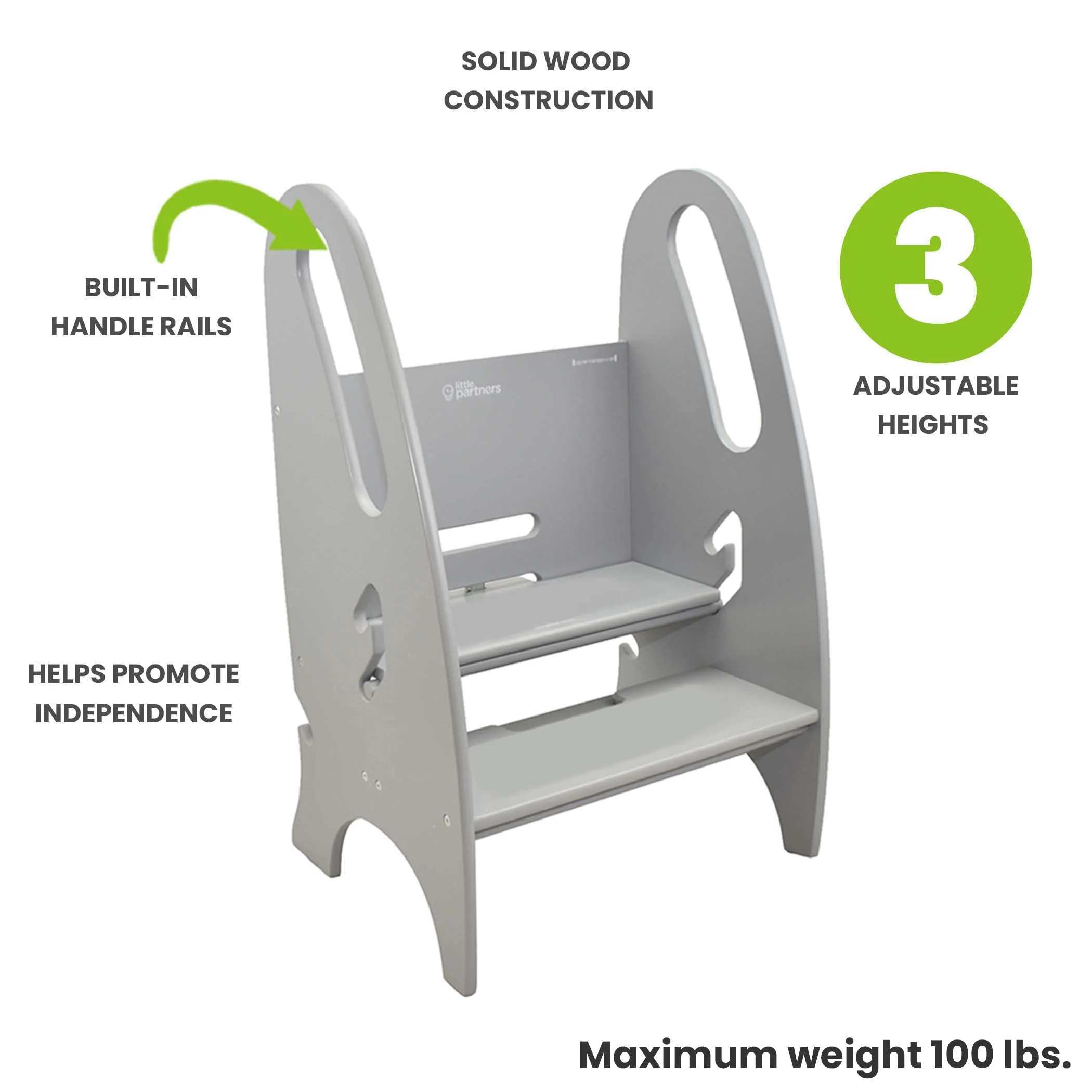 Little Partners 3-in-1 Growing Step Stool - Image 23
