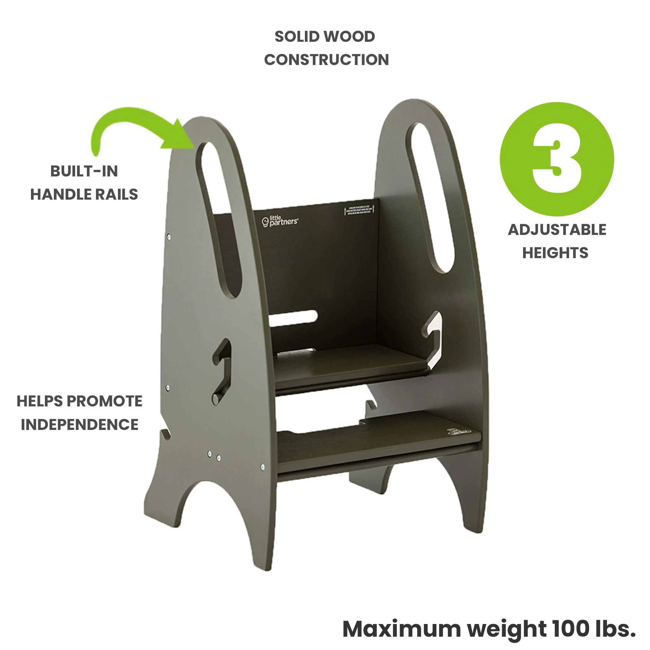 Little Partners 3-in-1 Growing Step Stool - Image 42