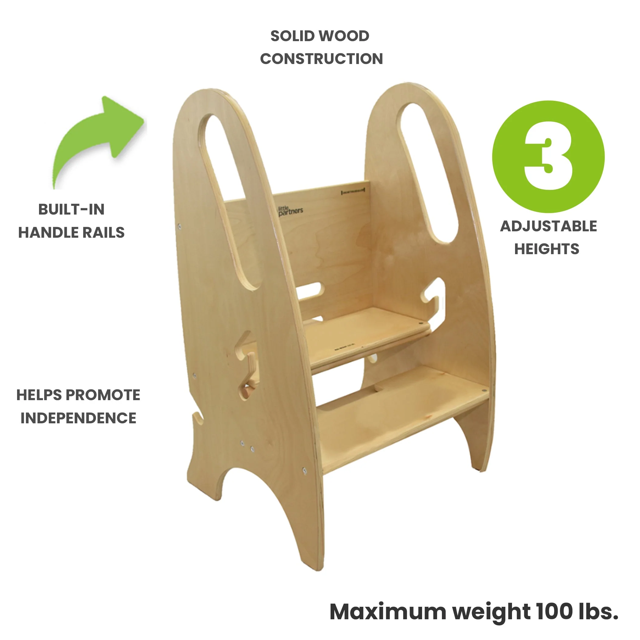 Little Partners 3-in-1 Growing Step Stool - Image 5