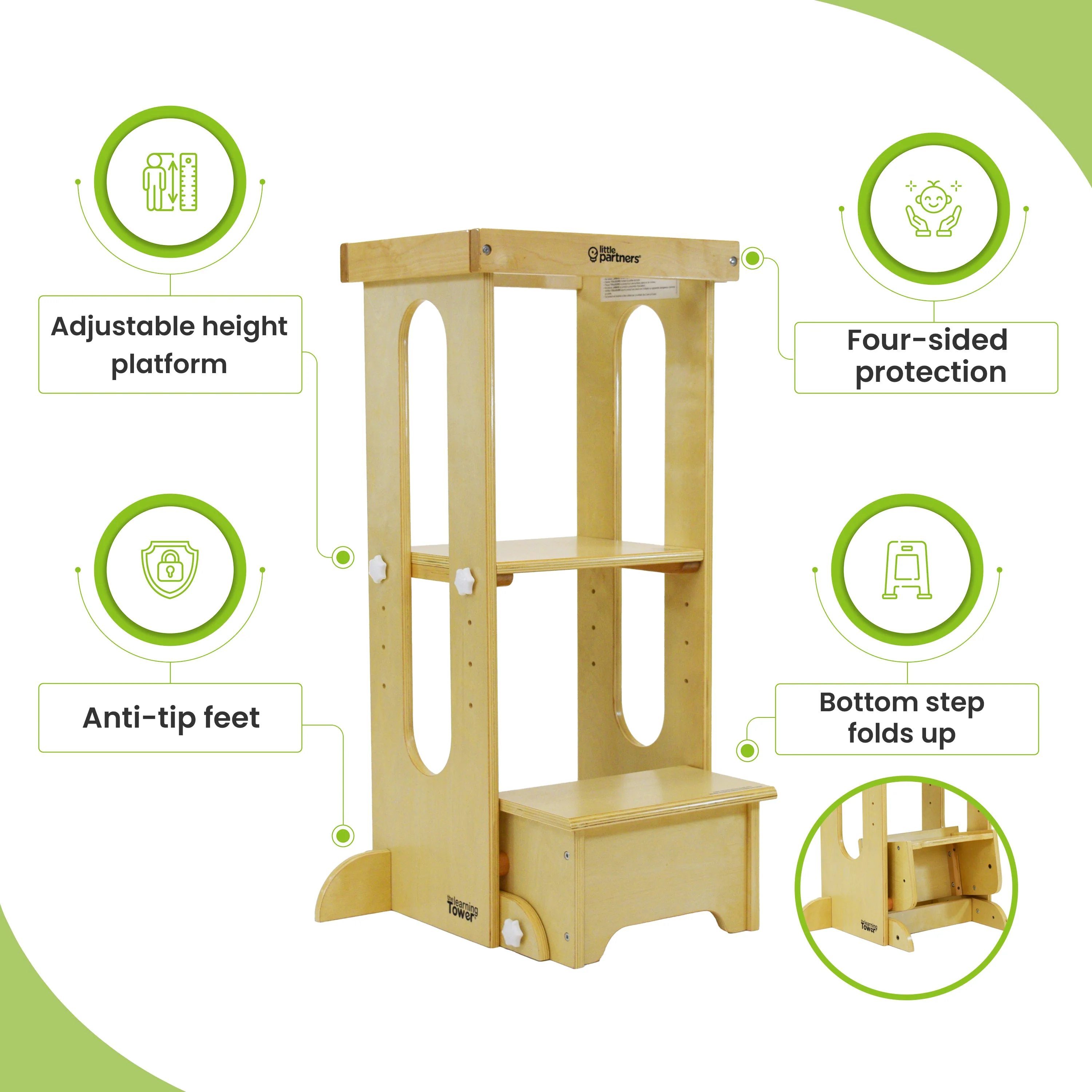 Little Partners Explore 'N Store Learning Tower® Toddler Tower - Image 8