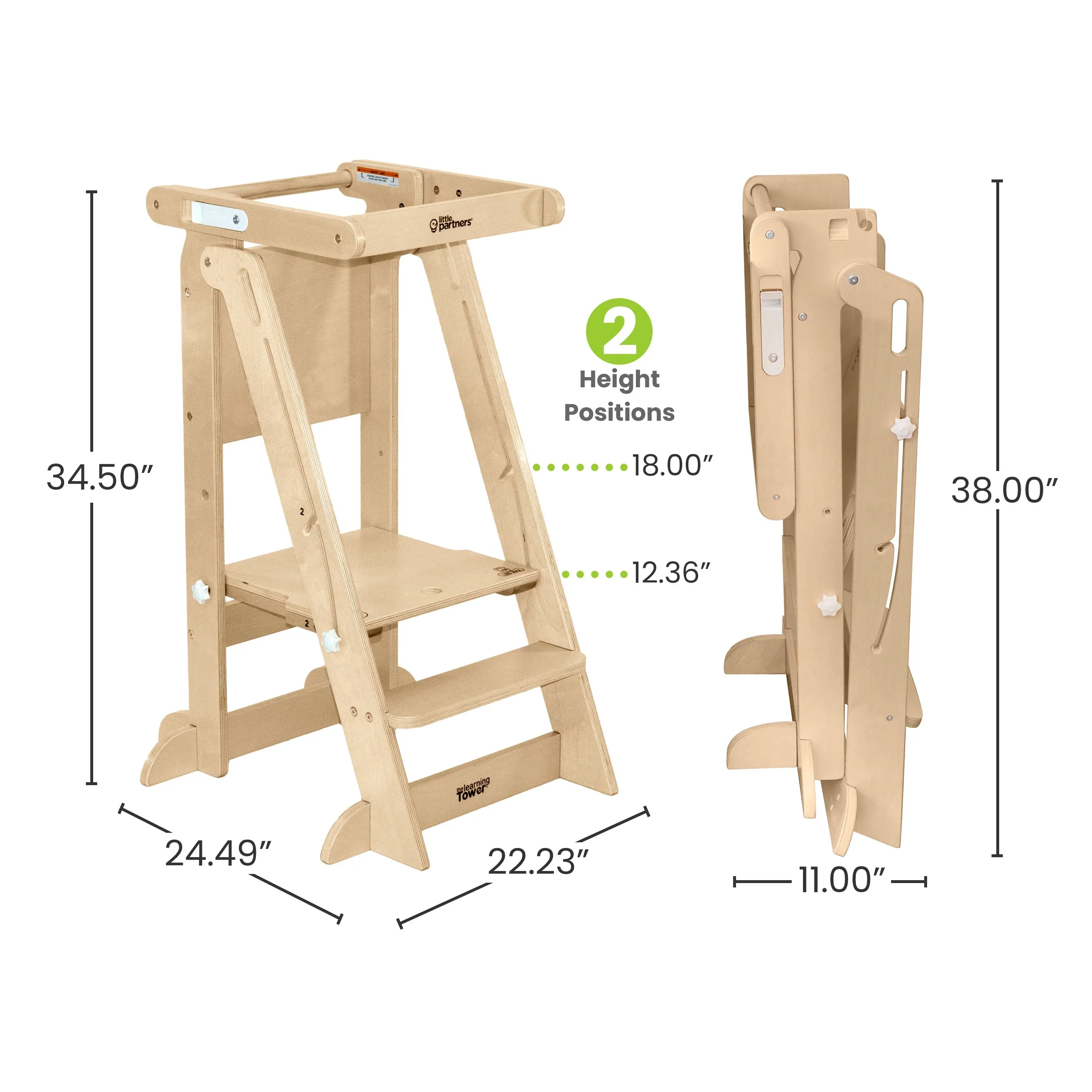 Little Partners Learn 'N Fold Learning Tower® Toddler Tower - Image 7