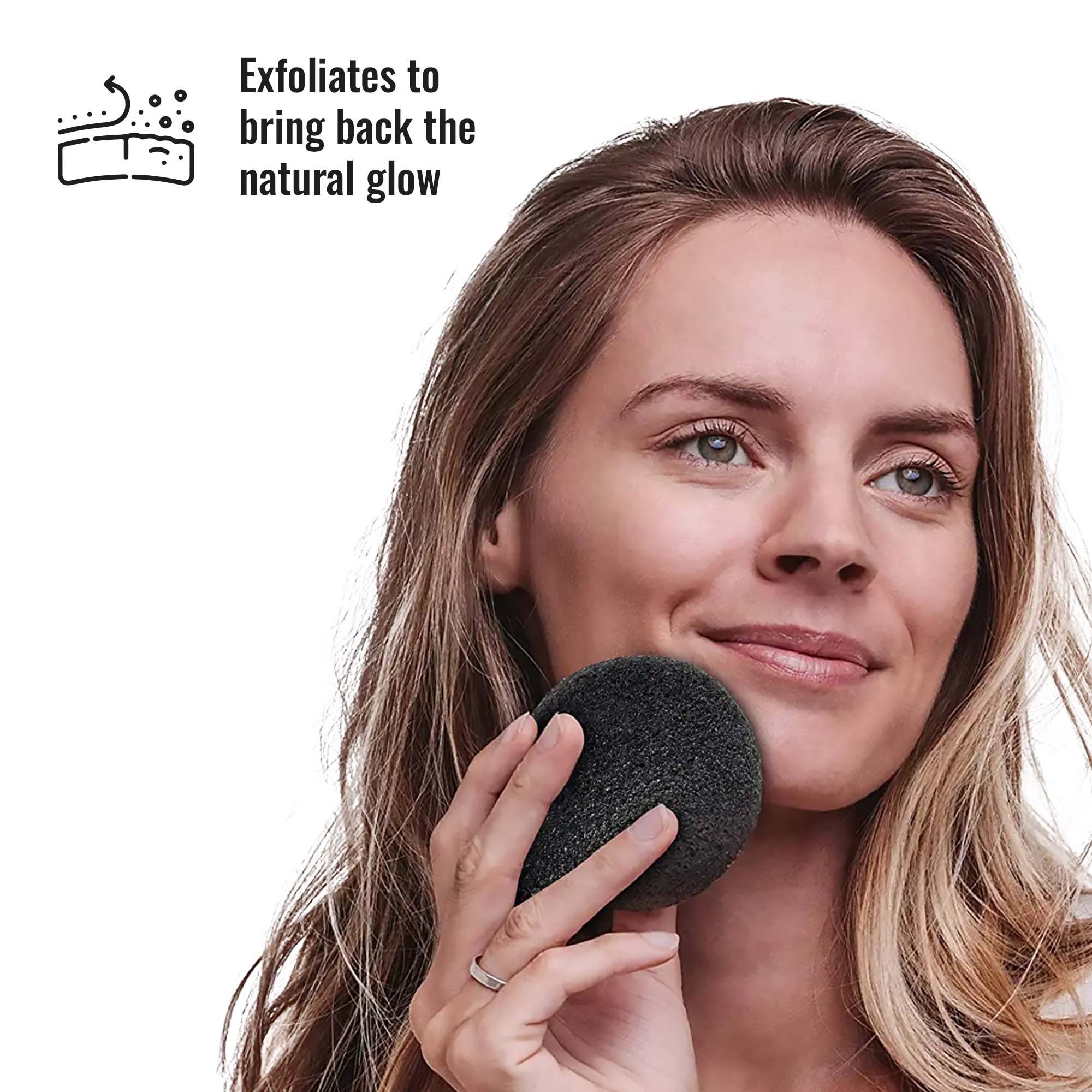 Pursonic Natural Bamboo Charcoal Konjac Sponge - Image 3