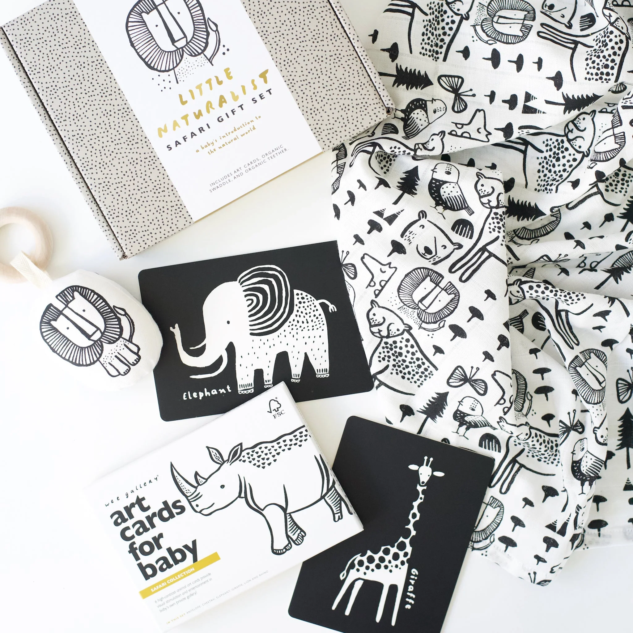 Wee Gallery Newborn Baby Gift Set - Safari - Image 6