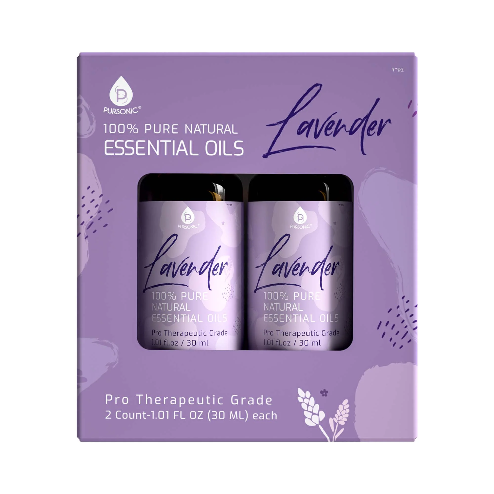 Pursonic 100% Natural Lavender Essential Oils, Pro Therapeutic Grade - 2 Count 30ML Each - Image 3
