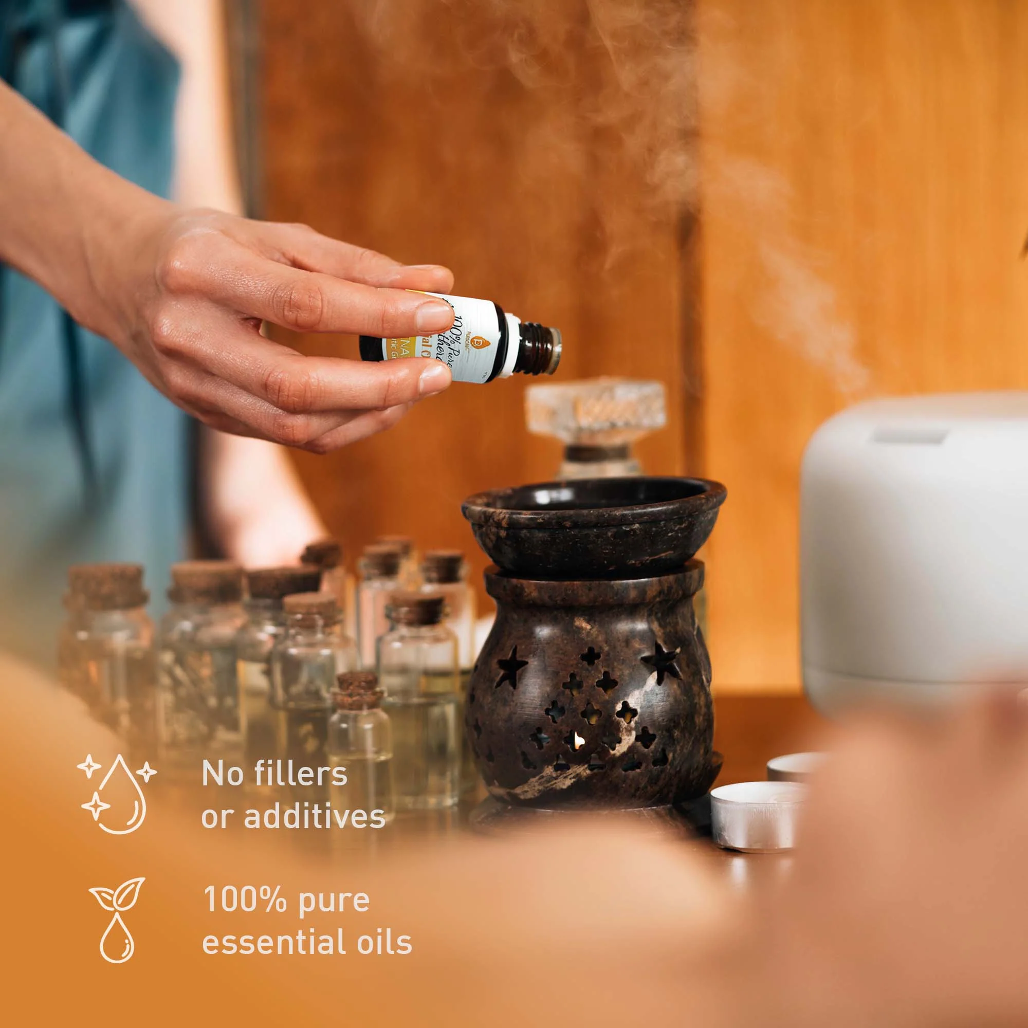 Pursonic Air Purifier with 6-Pack Premium Essential Oils Collection - Image 6