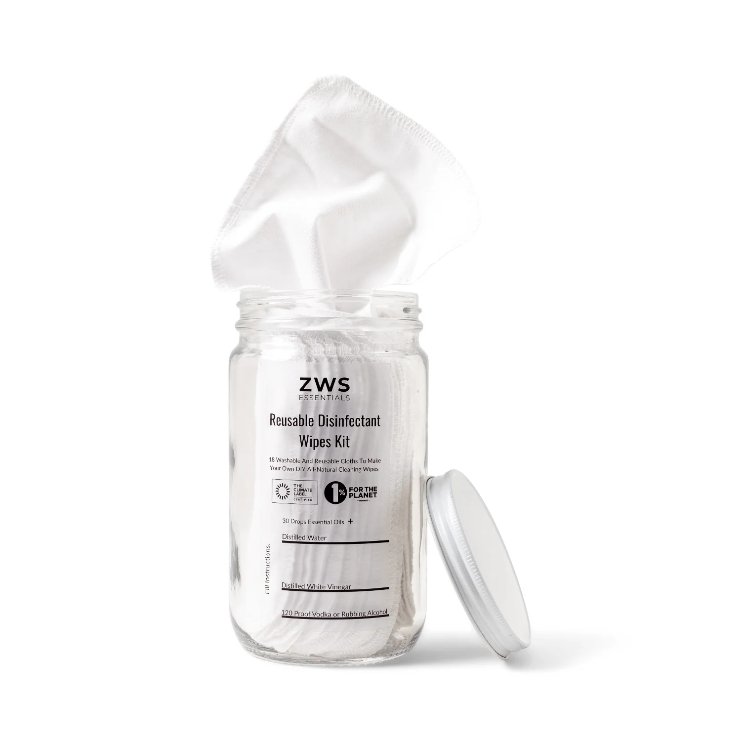 ZeroWasteStore Reusable Disinfectant Wipes - DIY Kit - Image 4