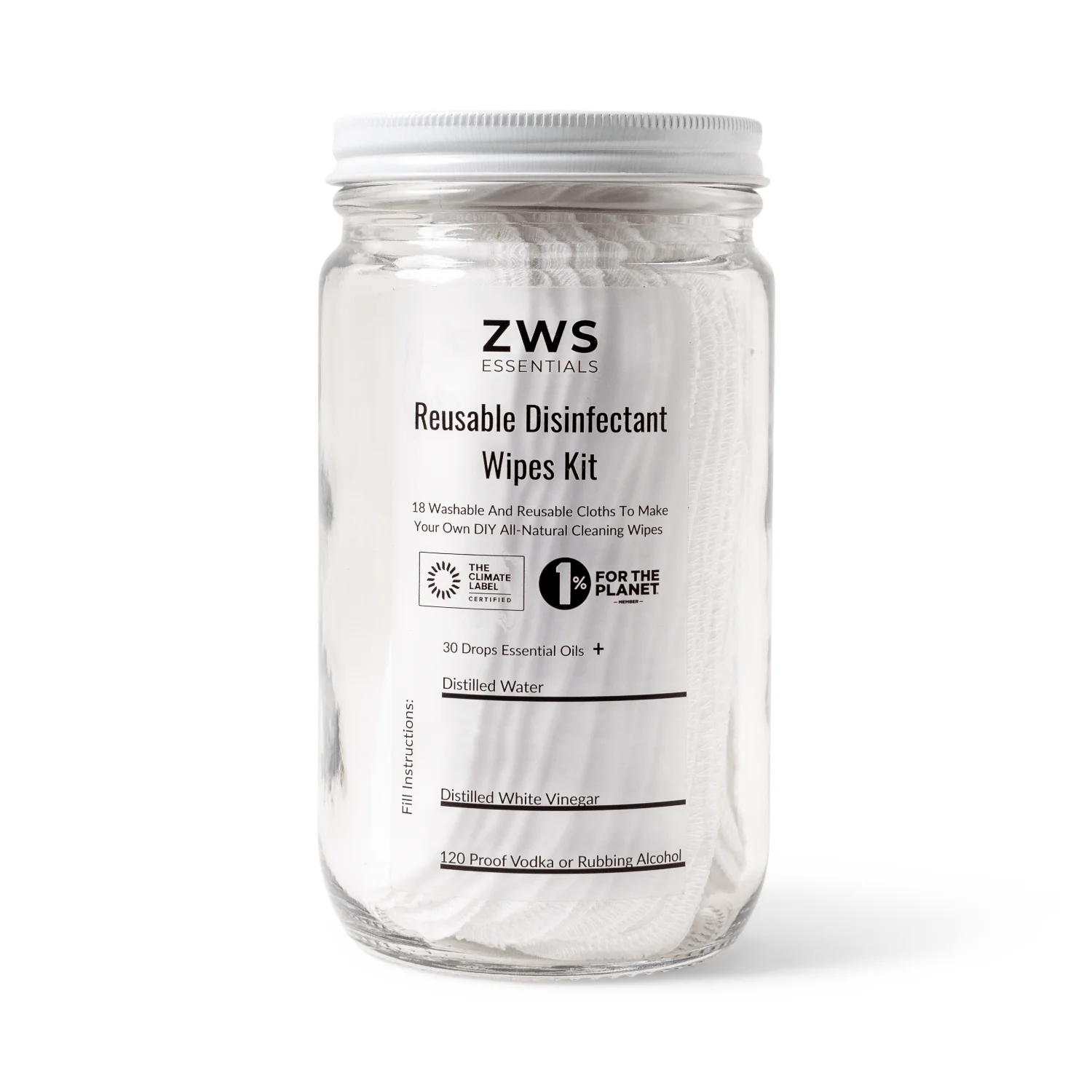 ZeroWasteStore Reusable Disinfectant Wipes - DIY Kit - Image 5