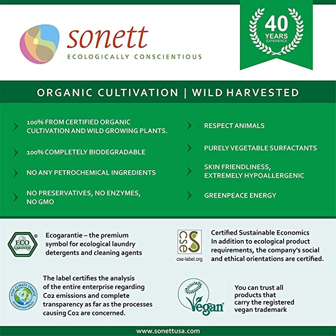 Sonett Organic Sensitive Dishwashing Liquid - Image 3