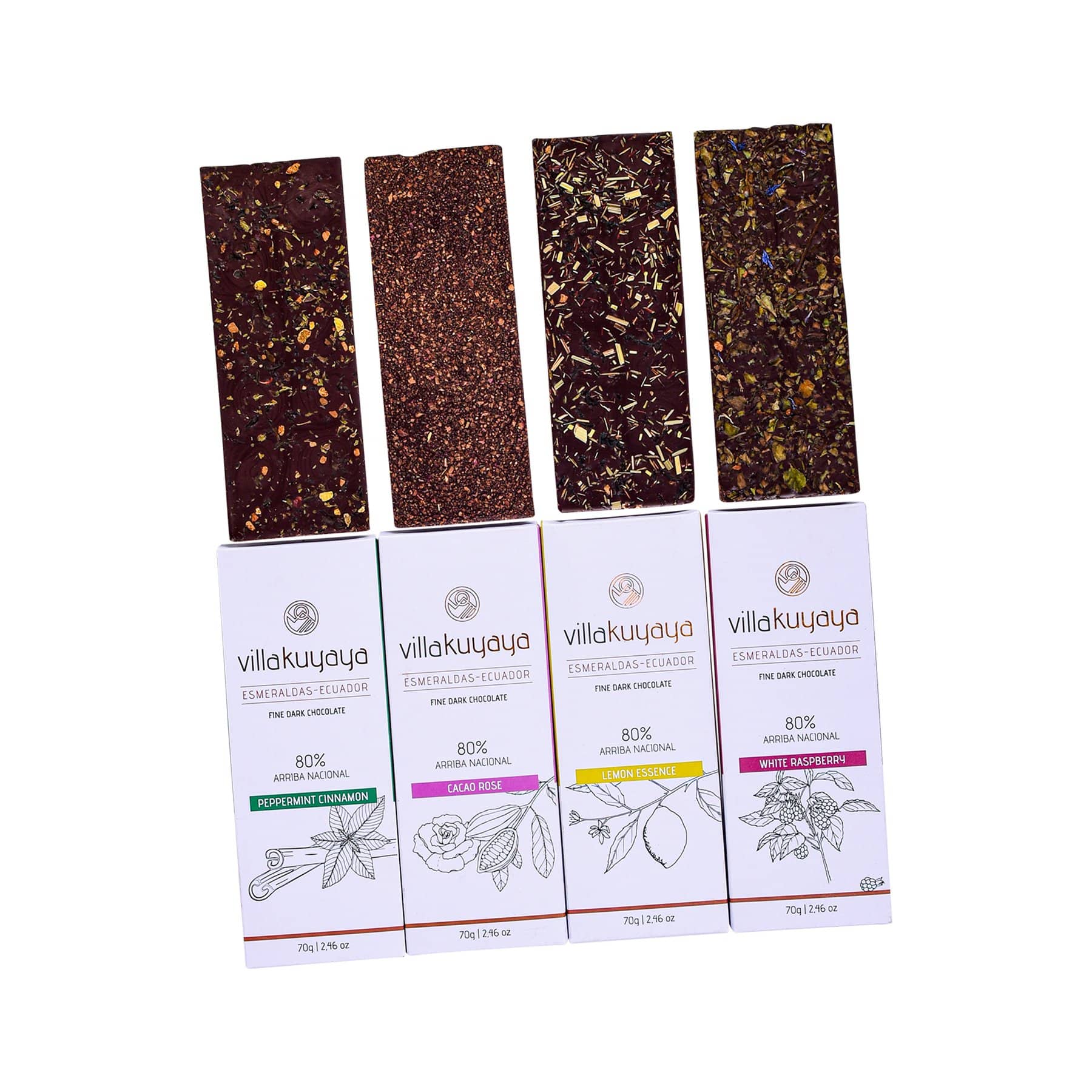 Villakuyaya Organic Dark Chocolate LEMON ESSENCE 80% (10 Pack) - Image 3