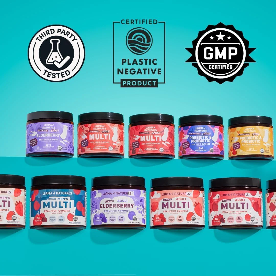 Llama Naturals Vitamin D3 Gummies, Raspberry (120 ct) - Image 7