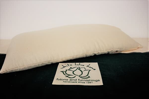 White Lotus Buckwheat Sleep Pillows with Organic Cotton Casing - Image 3