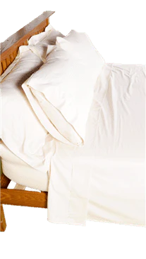 White Lotus Organic Cotton Sateen Sheet Sets in Natural - Image 3