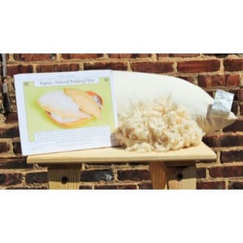 White Lotus Kapok Pillows with Organic Casing - Image 3