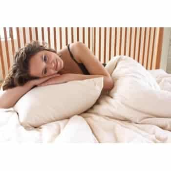 White Lotus Kapok Pillows with Organic Casing - Image 4