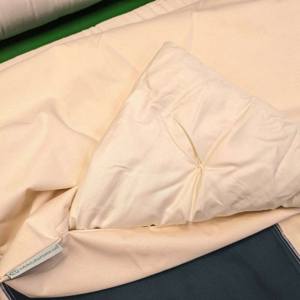 White Lotus Waterproof Organic Cotton Duvet Covers - Image 4